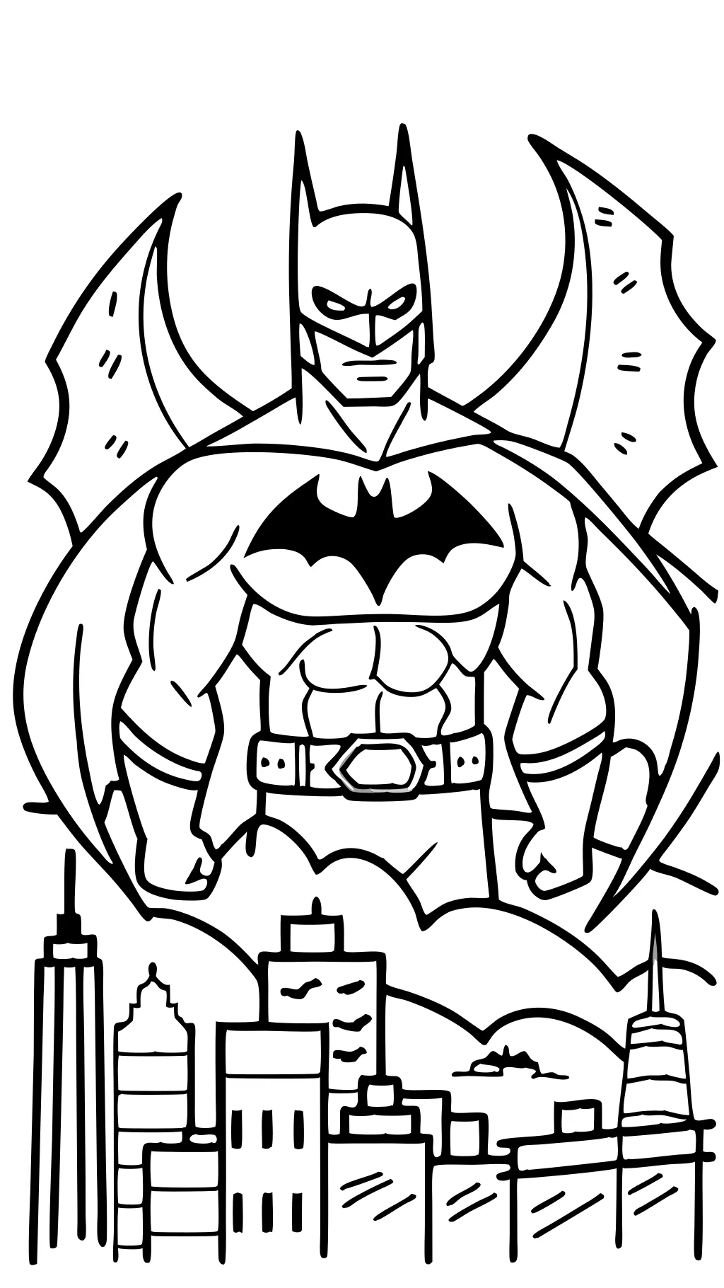 páginas para colorear de Batman gratis